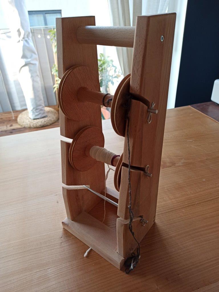 spinnrad spulenhalter