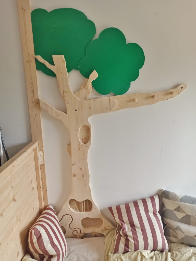 Kinderzimmer Deko Baum Holz 3-Schichtplatte